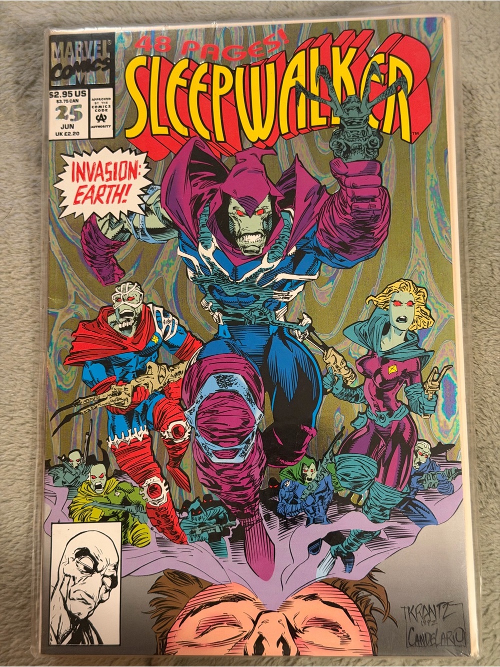 VTG 90s Marvel Sleepwalker Comic Book -